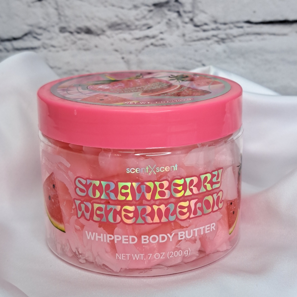 scentXscent 'STRAWBERRY WATERMELON' WHIPPED BODY BUTTER NEW/SEALED FULL SIZE